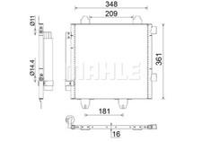 AC 459 001S MAHLE Condenser