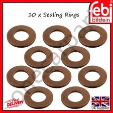 10 Oil Drain Sump Plug Washer Sealing Rings Febi 33960 For Citroen Ford Mazda