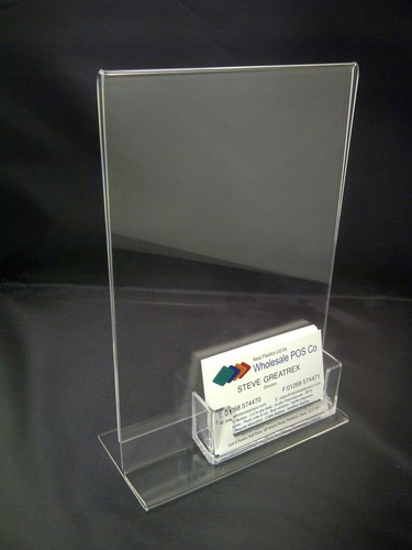 Menu holder clear acrylic - holder, a5