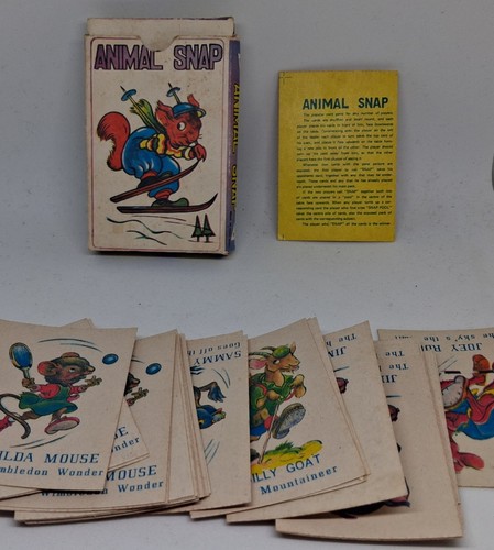 Vintage animal snap - animal, card