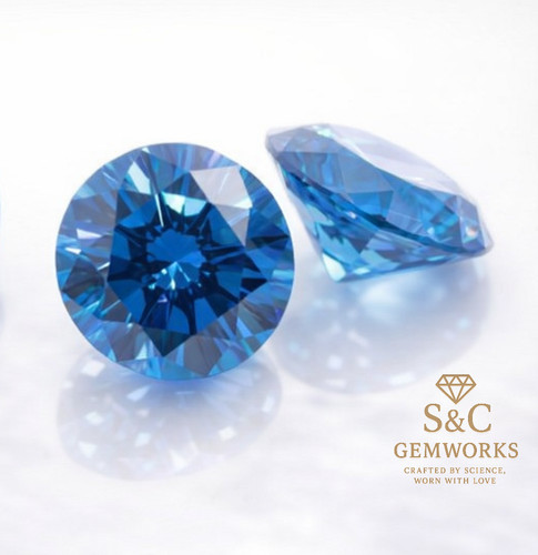 Sapphire blue spinel round - sapphire,
