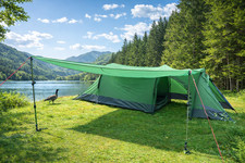 Tunnel tent with tarp - tunnel,