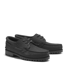 Timberland Authentic 3 Eye Classic Boat Shoes - All Sizes - Dark Grey (A5P4C)