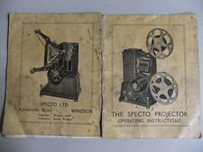 Instructions cine projector