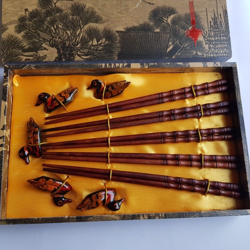 Chopsticks wooden carved