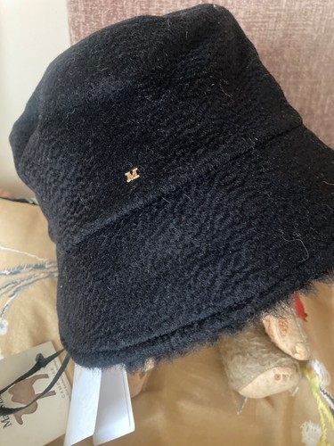 Max mara black - bucket, hat