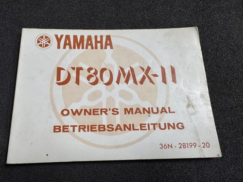 Genuine yamaha dt80mx - dt80mx-ii, 1982