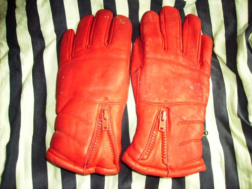 Ladies red leather biker - ladies,