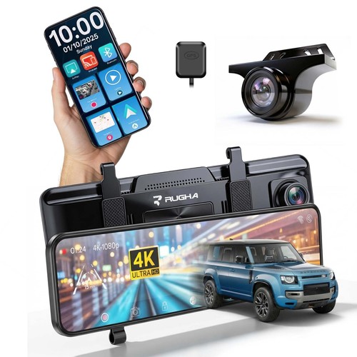 Dash cam rear view - 4k,