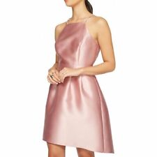 Miss Selfridge Bandeau Dip Hem Prom Dress Pink UK 14 rrp £49 SA7 JJ 05