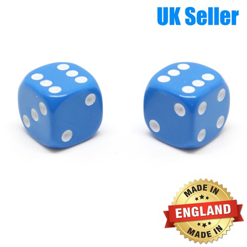 Pair blue dice - 1, dust