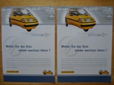 2-4-1 CITY-EL Electric Microcar Trike c1998 Brochure - City Com Germany