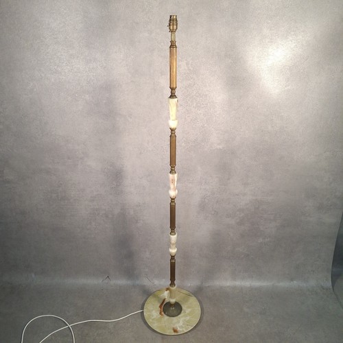 Onyx brass floor standing lamp - floor,