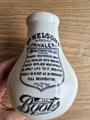 Nelson inhaler pottery - nelson’s,