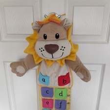 ELC Lion Alphabet Pockets 52" Height Chart Hanging Soft Toy Plush 2009 Vintage 