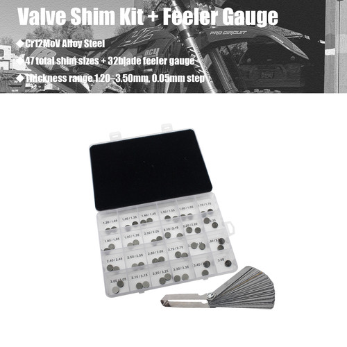 47pcs 48mm valve - 9.48mm, kit