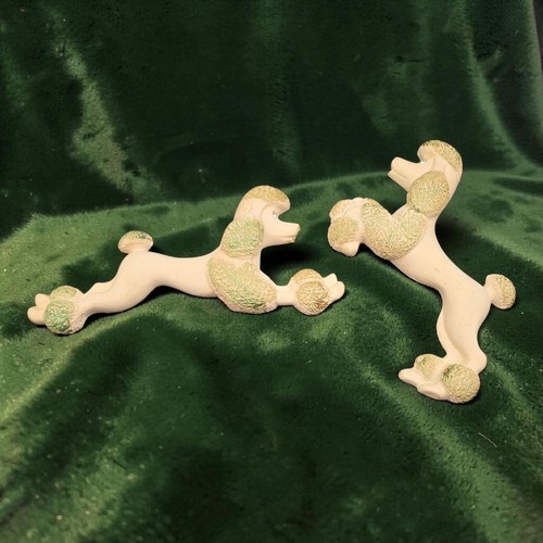 1960s chalkware poodle - chalkware, wall