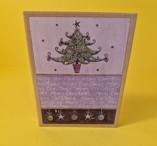 Stamps Happen Merry Christmas Tree & Ornaments #90414 Rubber Stamp Made in USA