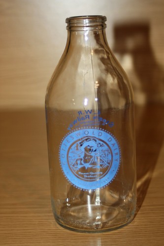 Collectable glass milk bottle - collectable,