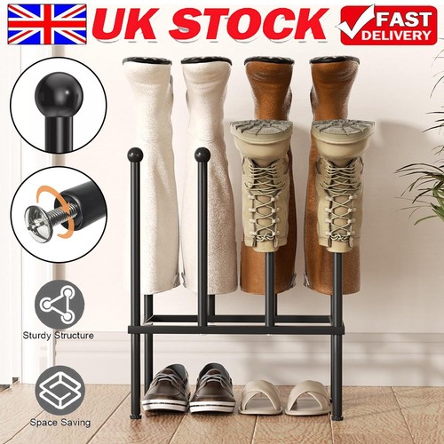 Pair metal welly boot - pair, stand