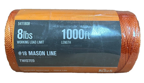 1000 mason line twisted - ft, #18