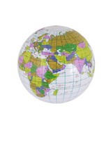 Henbrandt Inflatable Globe Blow Up Globe World Map Atlas Ball Earth Map Blow Up