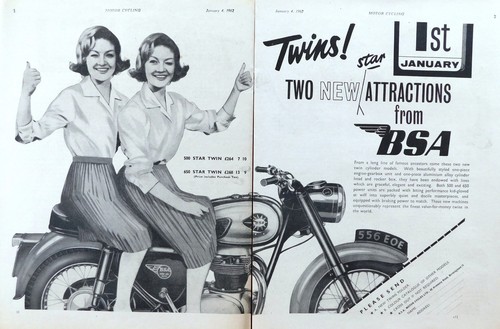 1962 advert for bsa - 1962,