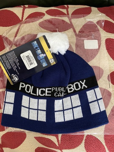 Doctor who tardis pom beanie - tardis,