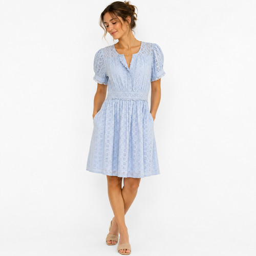 Crew baby blue eyelet dress - baby,