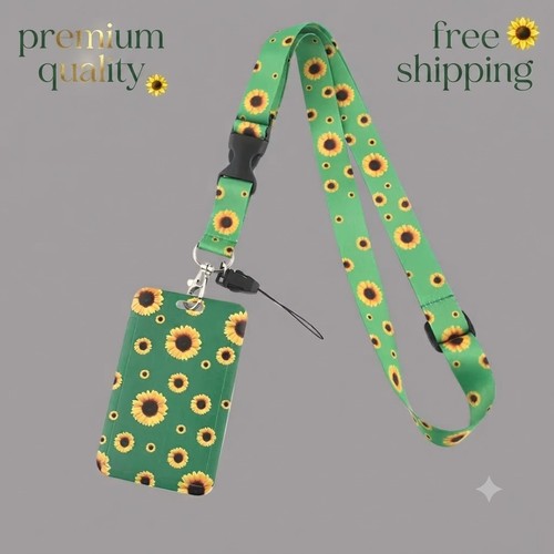 Floral lanyard neck strap - floral,