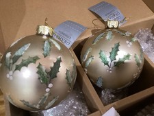 Set of 2 Matt Gold Glass