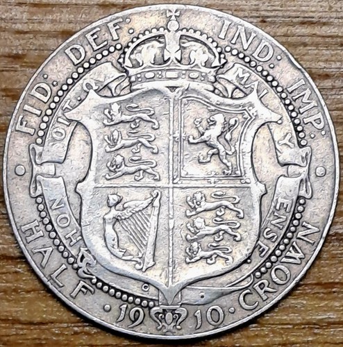 1910 king edward - king, half