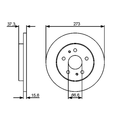 Bosch front brake - bosch, discs