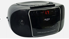 Bush KBB500 CD & Cassette Player Boombox with FM Radio (A-)