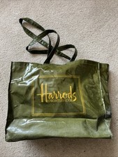 Harrods Vinyl Shopping Bag 