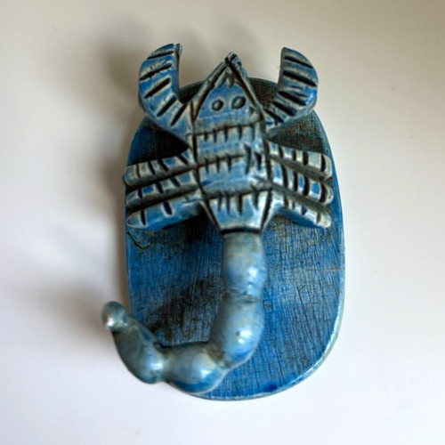 Small blue egyptian - egyptian, style
