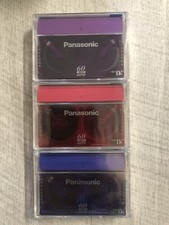 3 X Panasonic Colour Mini-DV ME60 Video Cassette Camcorder Tapes NEW & SEALED