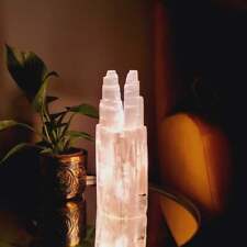 Selenite Crystal Twin Tower