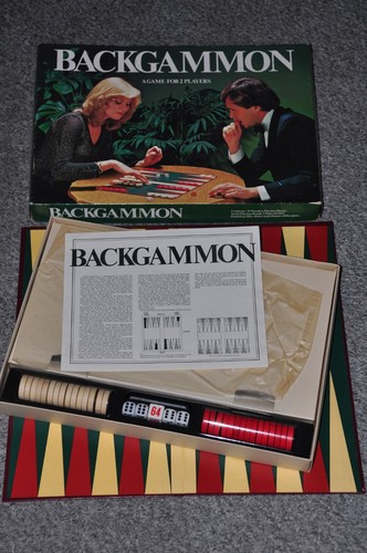 Vintage backgammon board - vintage, game