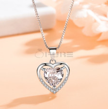 Womens Heart Birthstone Chain