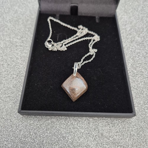 Boulder opal pendant set - opal,