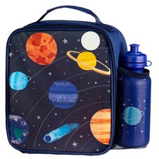 Space Lunch Bag With Bottle Fully Insulated Lunch Bag To Keep Food Fresh