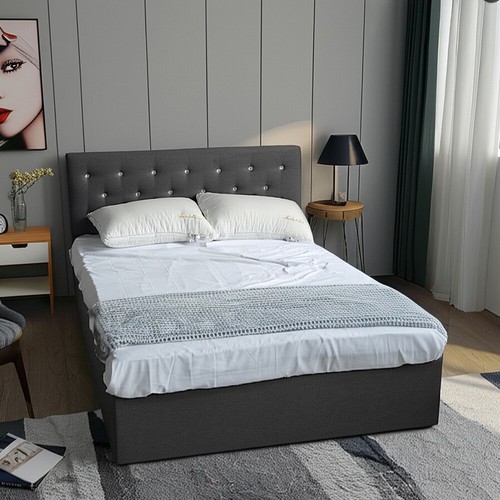 Fabric ottoman bed - ottoman,