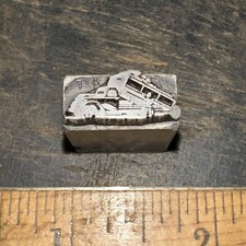 Printing Block “ Old Dump Truck Work Truck “ Nice Image, Lead Block.