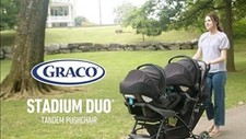 Graco Stadium Duo Pushchair + Rain Cover Including (Suitable From Birth)
