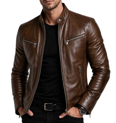 Mens real brown - real, jacket