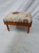 Vintage Wooden Upholstered