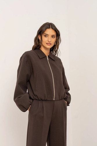 Zara coffe brown - zara, pleated
