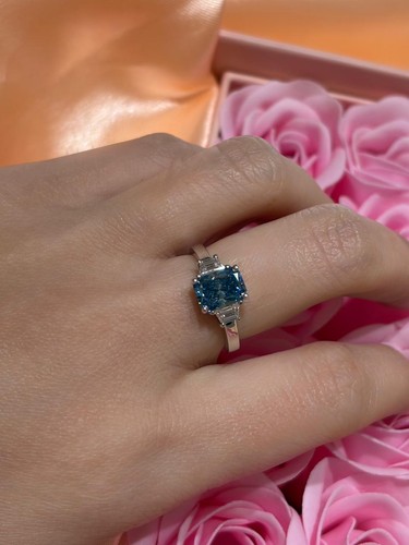 18k white gold lab - gold, grown