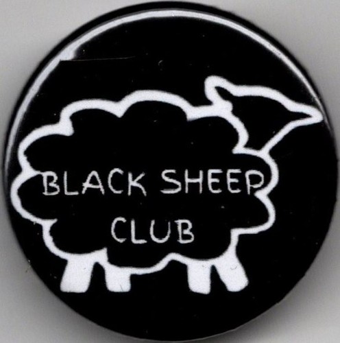 Black sheep club pin - club,